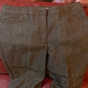 Newport News Jeanology Jeans Low Rise Brown/Black color New With Tags Zipper Up